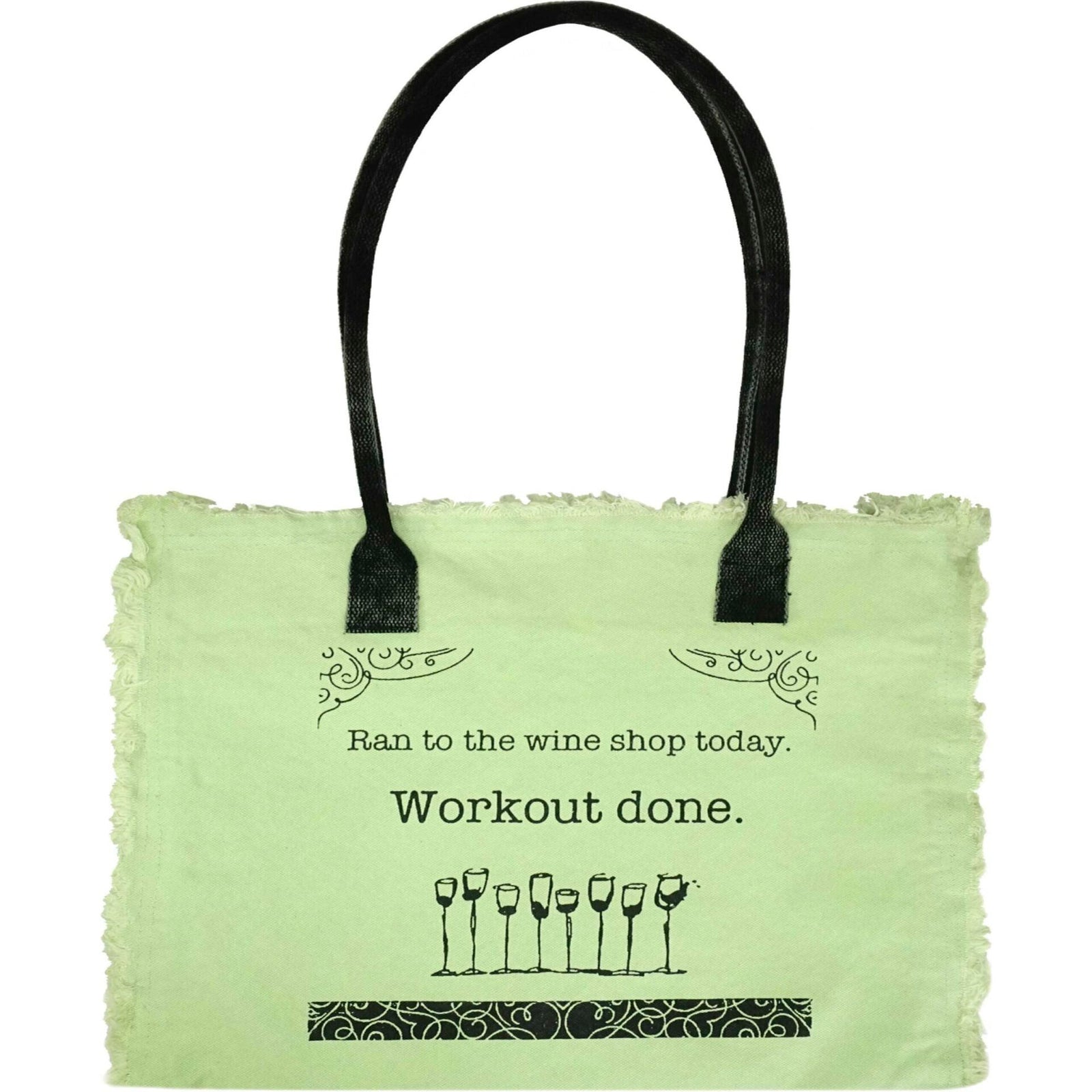 Recycled colorful Canvas Tote - Zinnias Gift Boutique