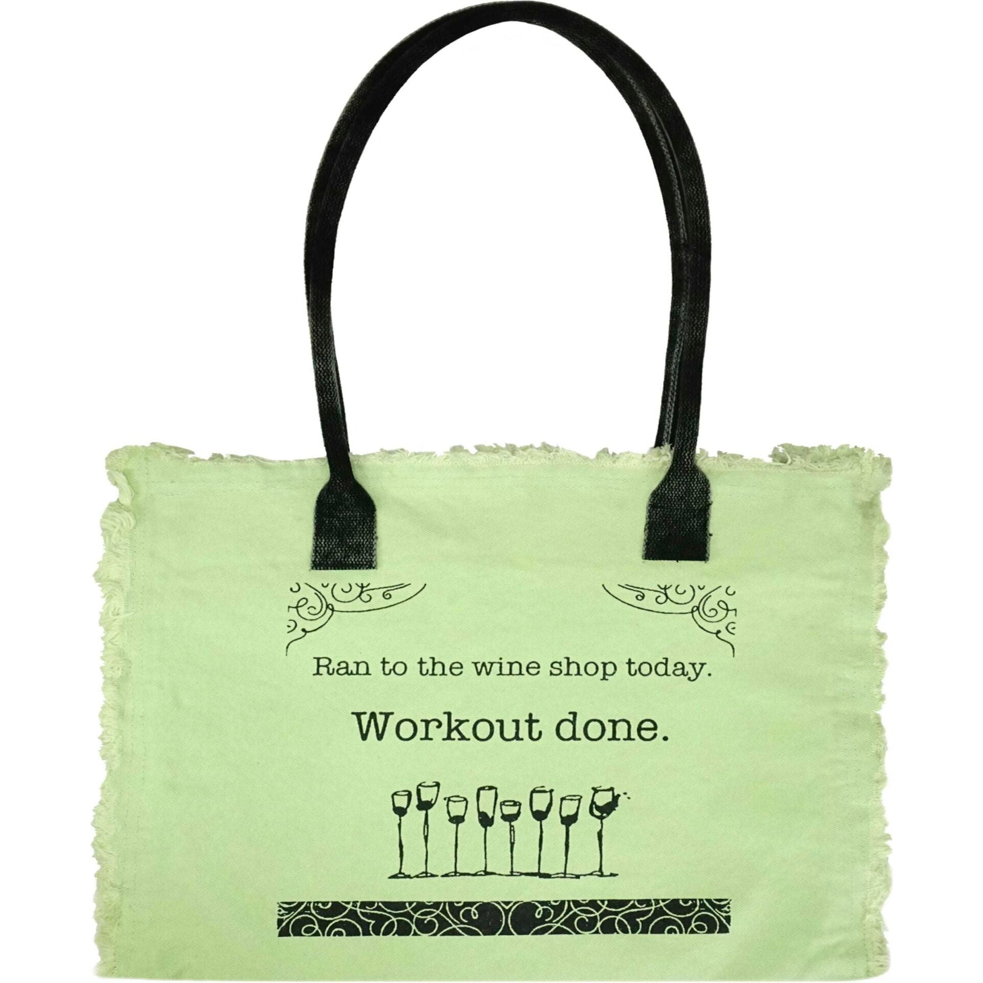 Recycled colorful Canvas Tote - Zinnias Gift Boutique