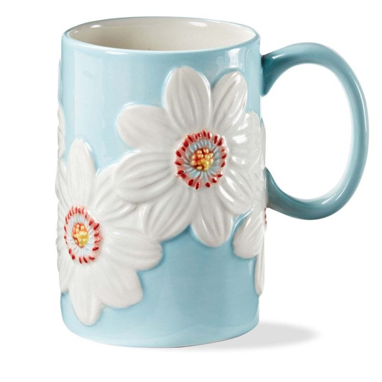 DAISY SCULPTED TALL MUG - Zinnias Gift Boutique