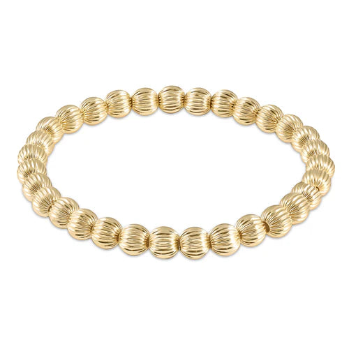 Dignity Gold 6mm Bead Bracelet - Zinnias Gift Boutique