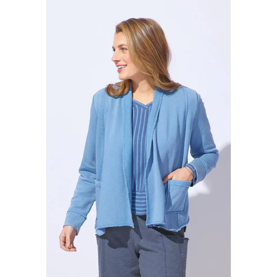 Color Wash Cardi Terry - Zinnias Gift Boutique