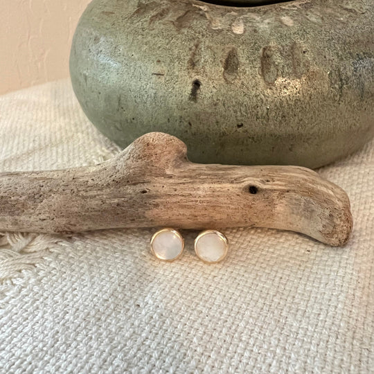 Mother of Pearl Stud Earrings