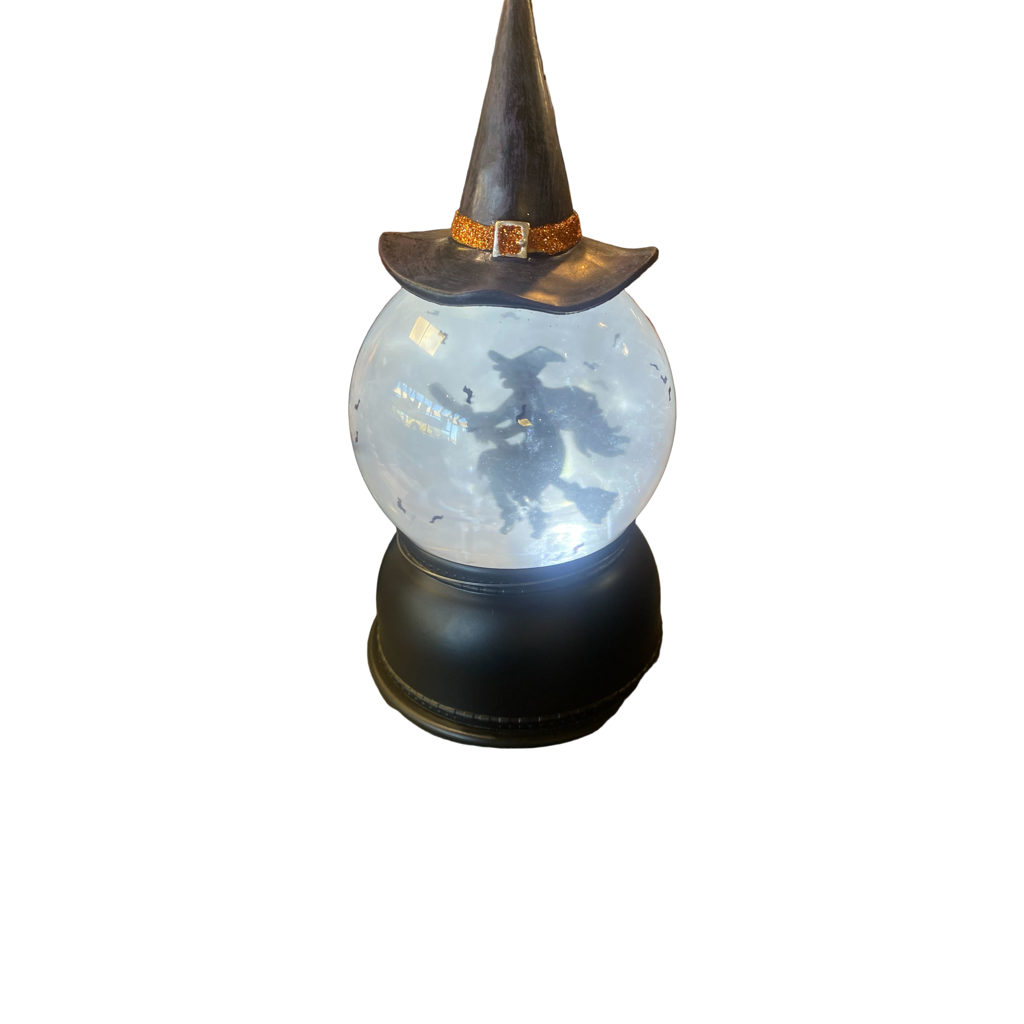 Flying Witch Lighted Swirling Bat Globe - Zinnias Gift Boutique