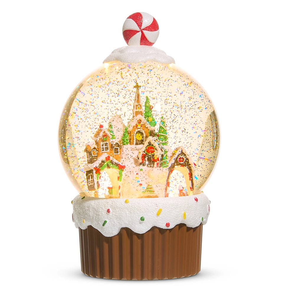 Animated Gingerbread Village Water Globe - Zinnias Gift Boutique