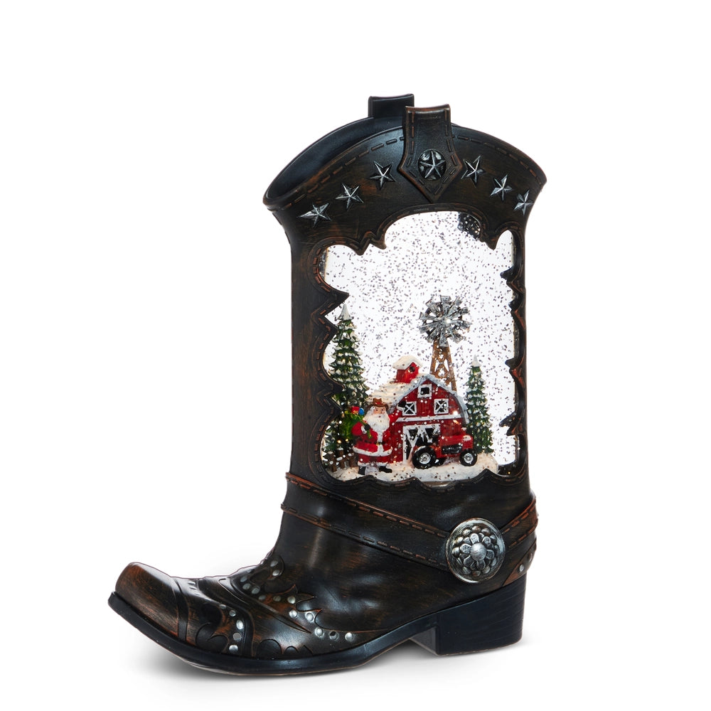 Santa Lighted Water Boot - Zinnias Gift Boutique