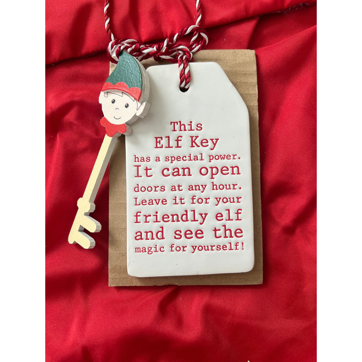 Ceramic Elf Key Ornament