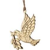 Cast metal dove ornament - Zinnias Gift Boutique