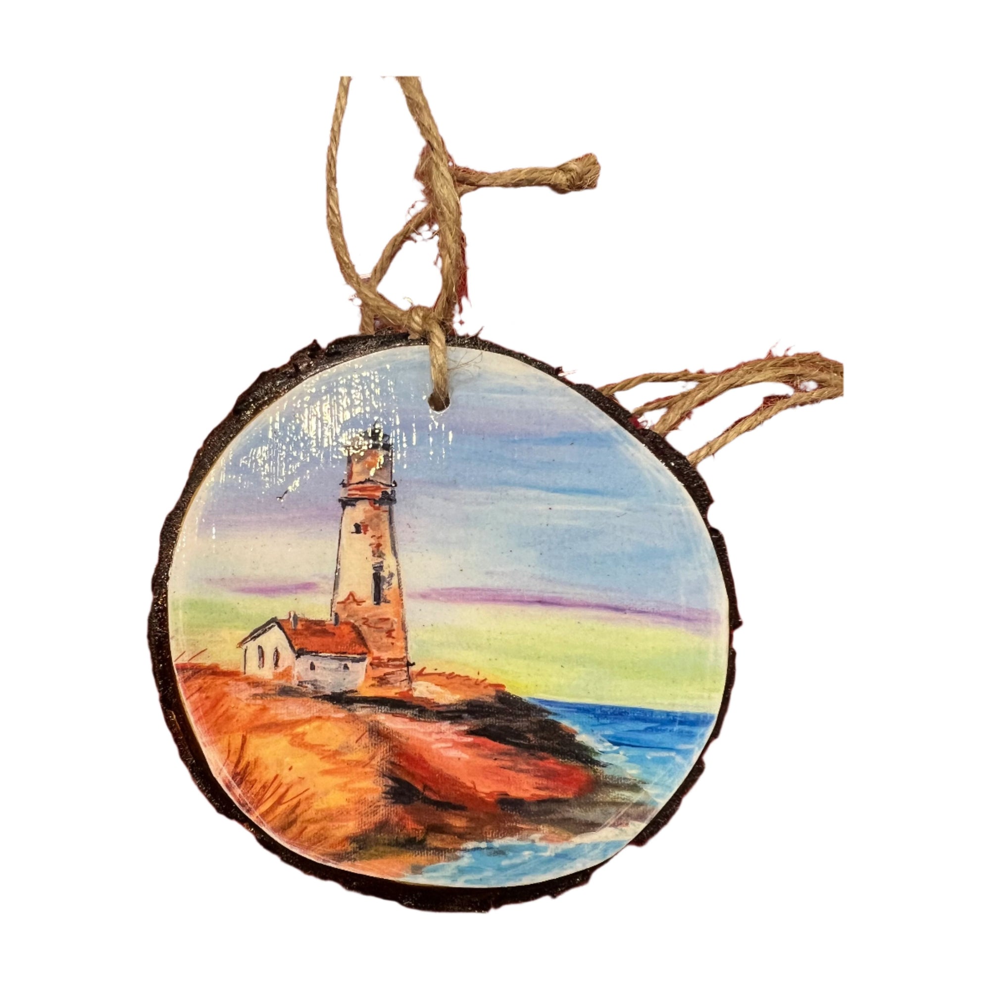 Local Artist Wood Ornament - Zinnias Gift Boutique