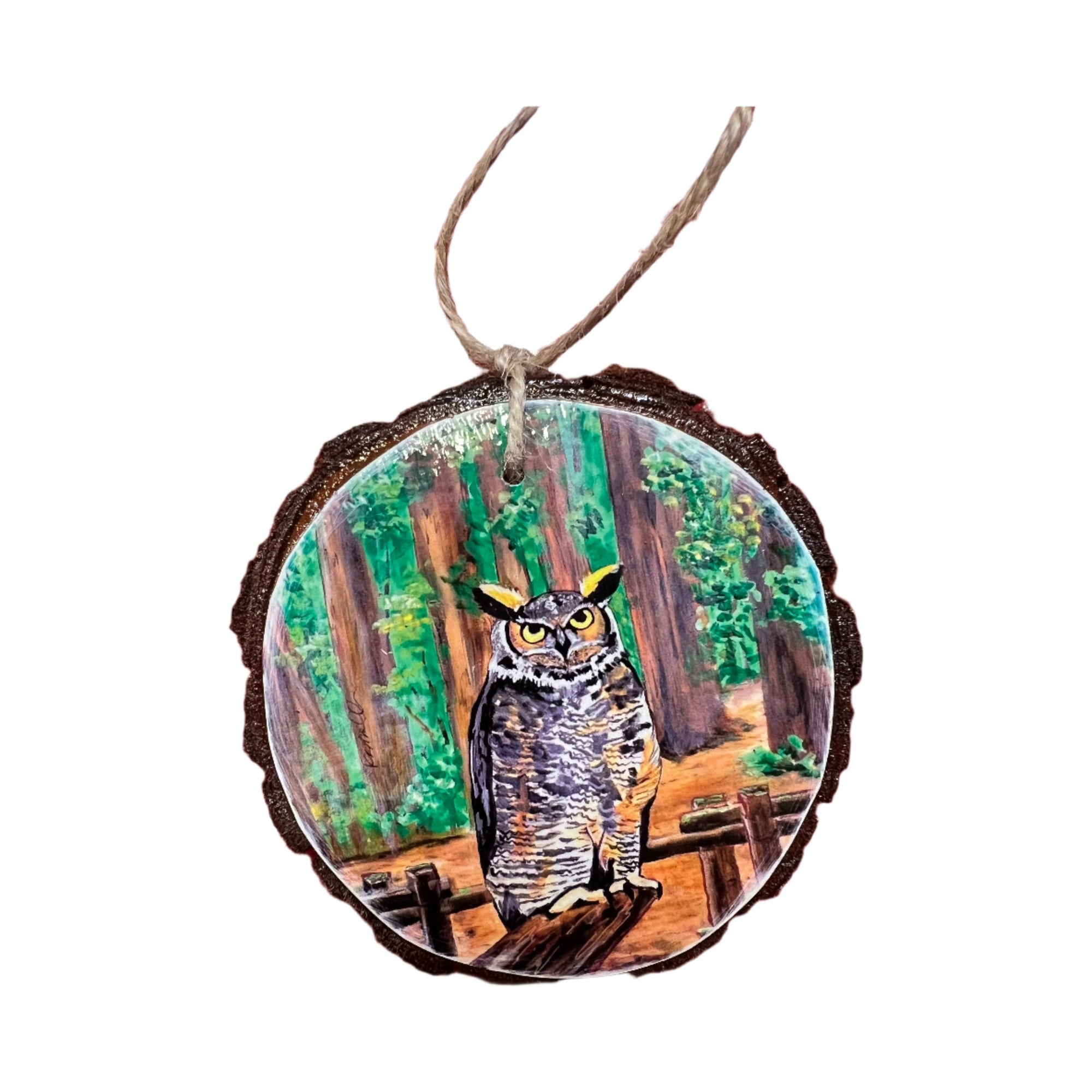 Local Artist Wood Ornament - Zinnias Gift Boutique