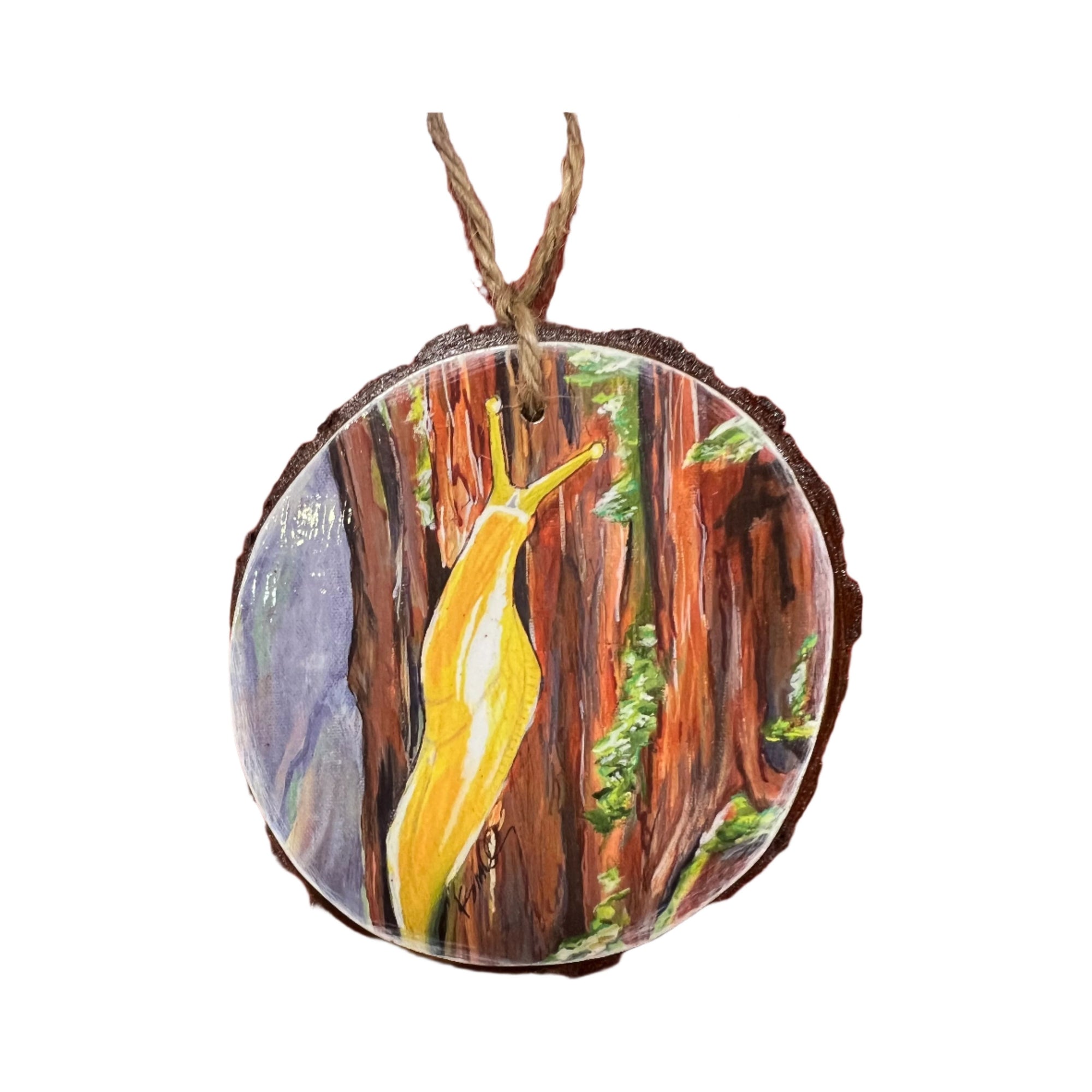 Local Artist Wood Ornament - Zinnias Gift Boutique