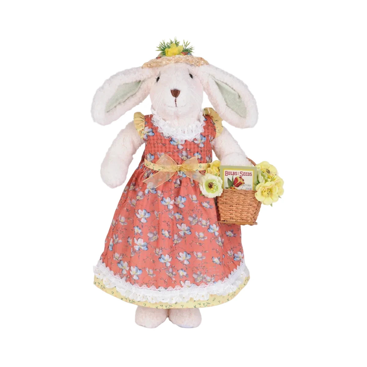 Flower Basket Bunny - Zinnias Gift Boutique