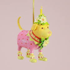 H8 Christmas Yellow Lab  Dog Ornament Patience Brewster - Zinnias Gift Boutique
