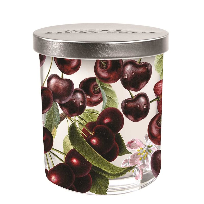 Dark Cherry Glass Candle - Zinnias Gift Boutique