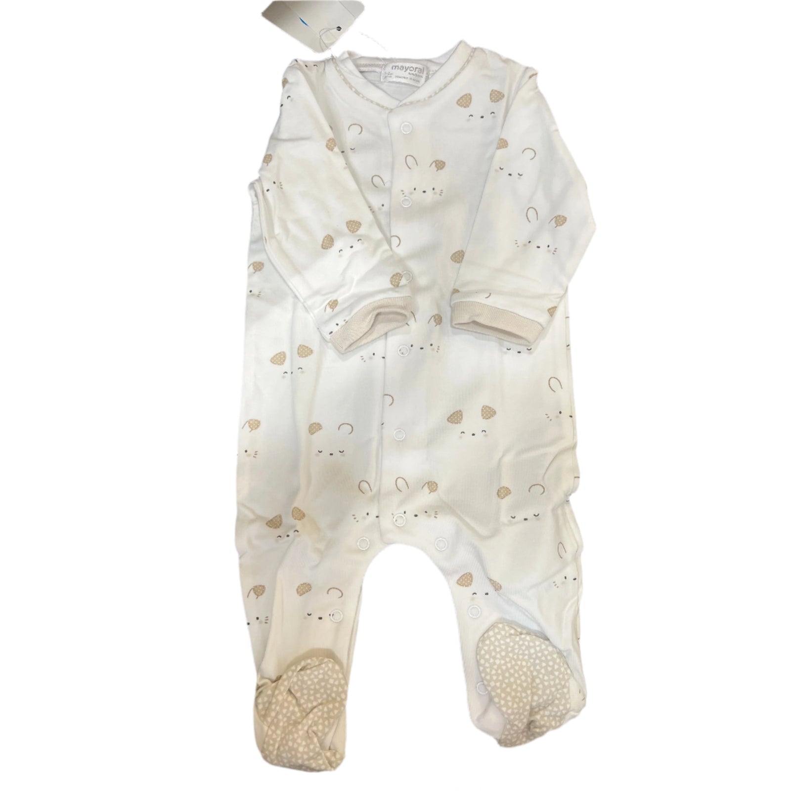 Cream Tan Footie Dog outline - Zinnias Gift Boutique