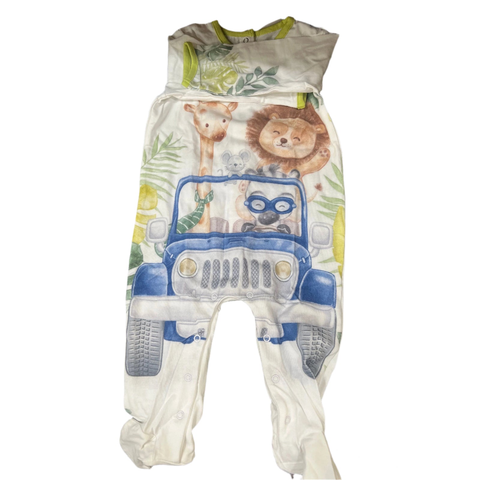Jungle Jeep Footie - Zinnias Gift Boutique