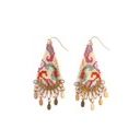 Beaded Paisley Drop Earring (Cream) - Zinnias Gift Boutique