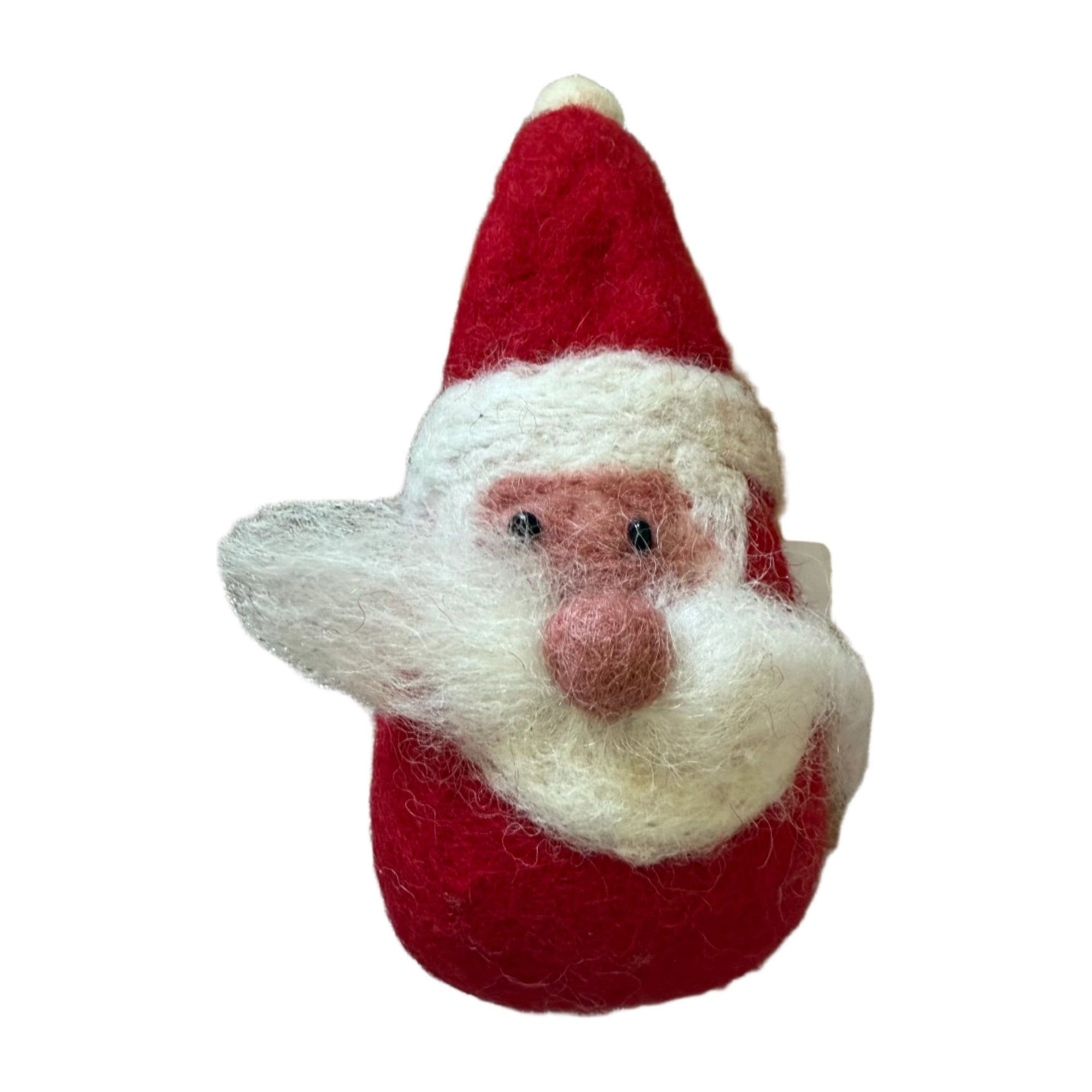 Wool Ornament Gnome Santa - Zinnias Gift Boutique