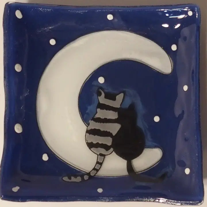 Fused glass trinket dish - Zinnias Gift Boutique