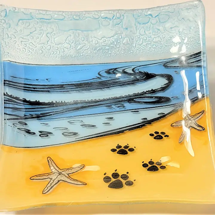 Fused glass trinket dish - Zinnias Gift Boutique