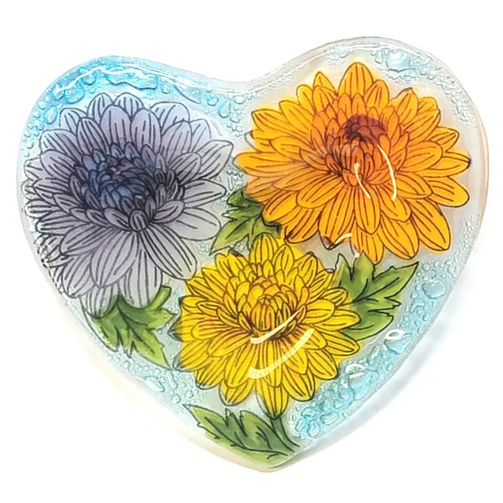 Fused glass trinket dish - Zinnias Gift Boutique