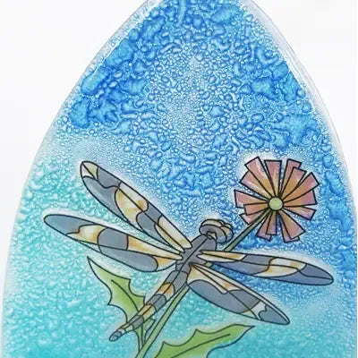 Fused glass nightlight - Zinnias Gift Boutique