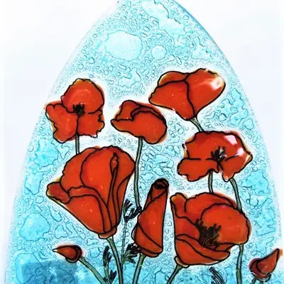 Fused glass nightlight - Zinnias Gift Boutique