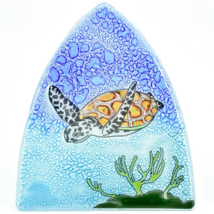 Fused glass nightlight - Zinnias Gift Boutique