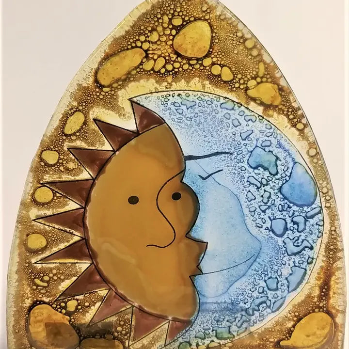 Fused glass nightlight - Zinnias Gift Boutique