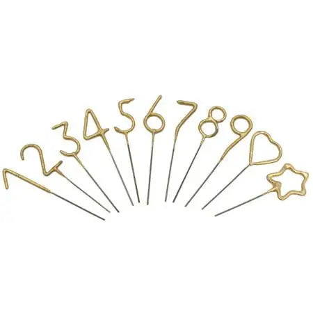4" Gold Sparkler Wands - Zinnias Gift Boutique
