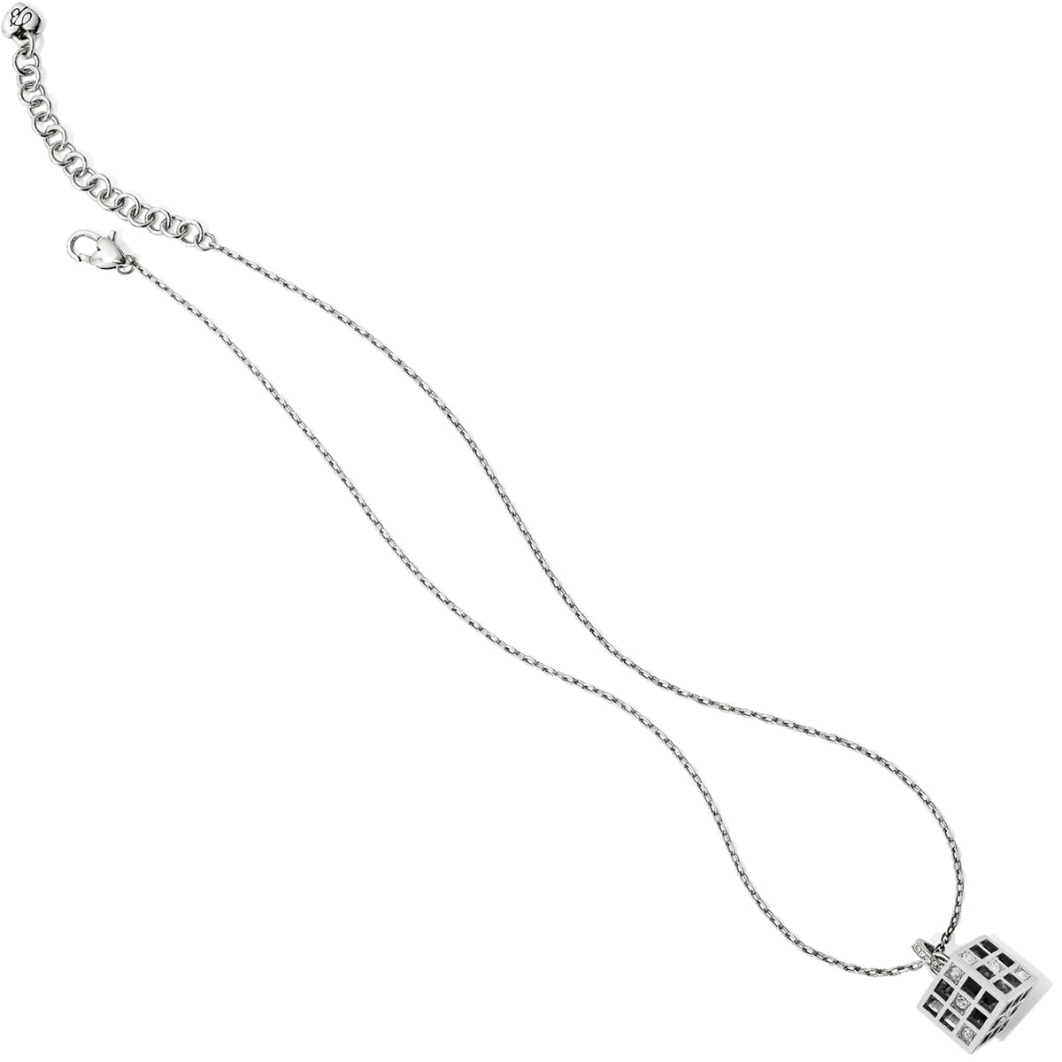 Bonjour Cube Pendant Necklace - Zinnias Gift Boutique