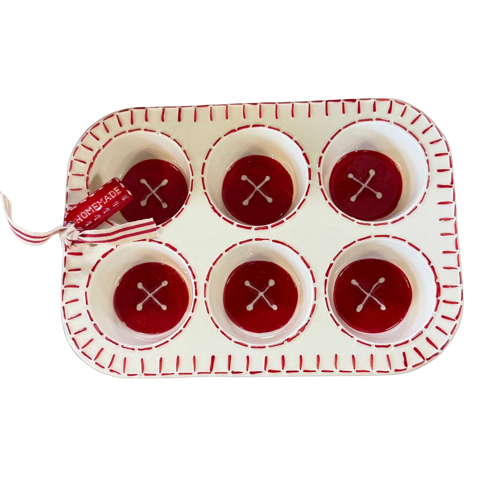 Muffin Cupcake Pan Ceramic - Zinnias Gift Boutique