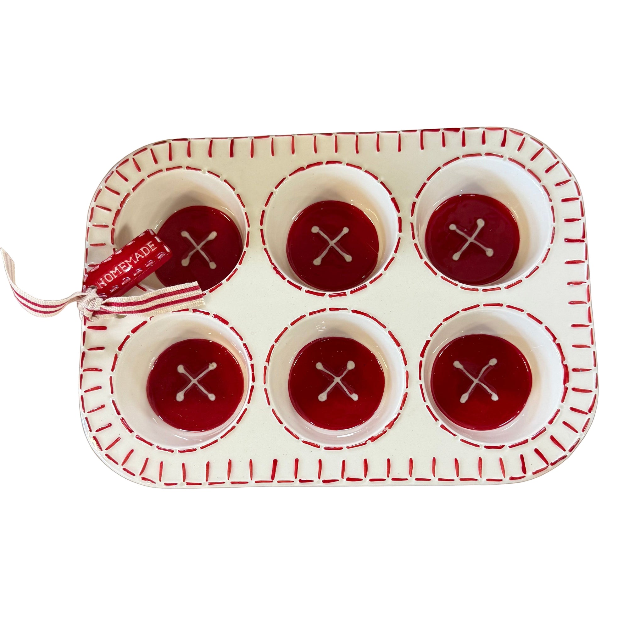 Muffin Cupcake Pan Ceramic - Zinnias Gift Boutique