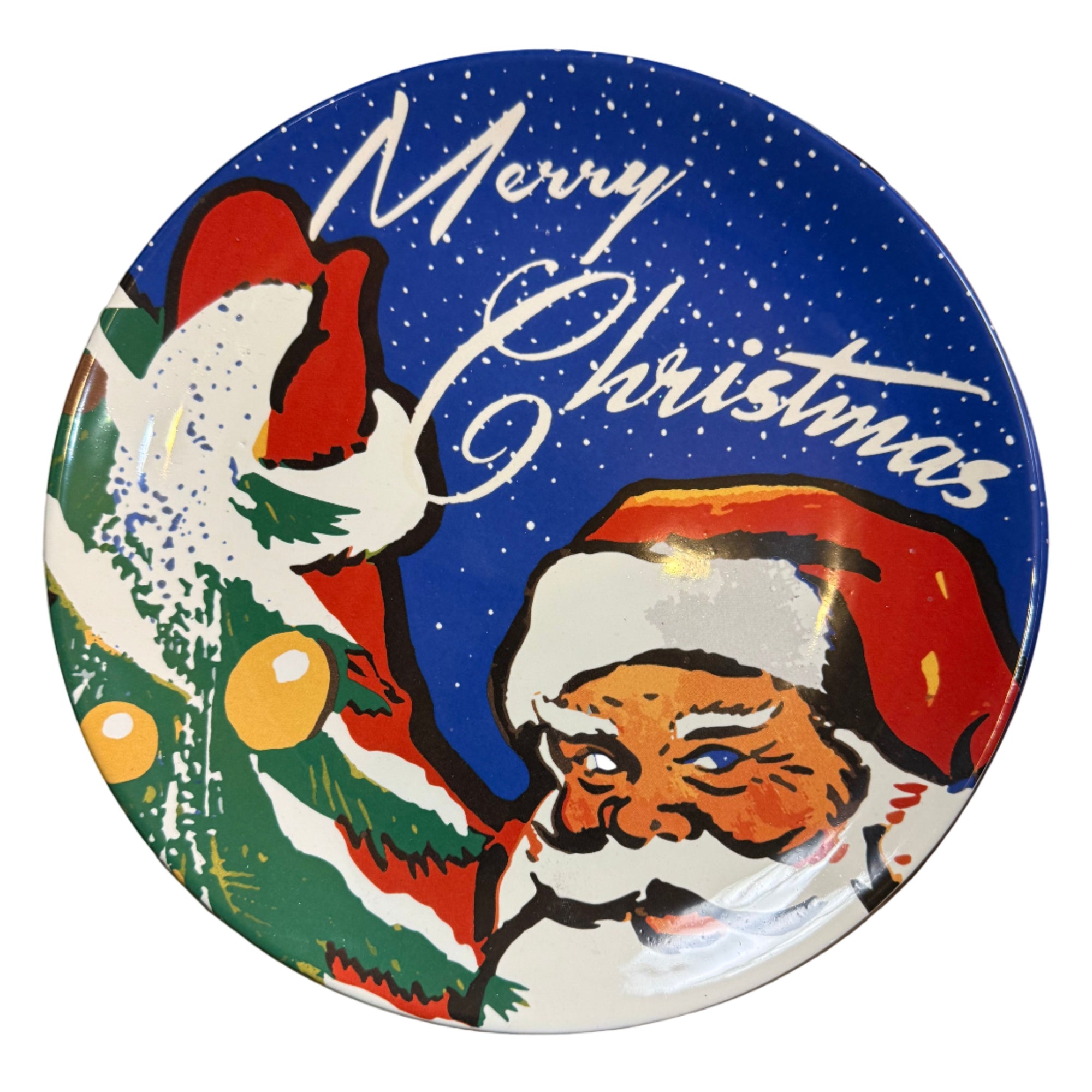 Vintage Holiday Plate 9" - Zinnias Gift Boutique