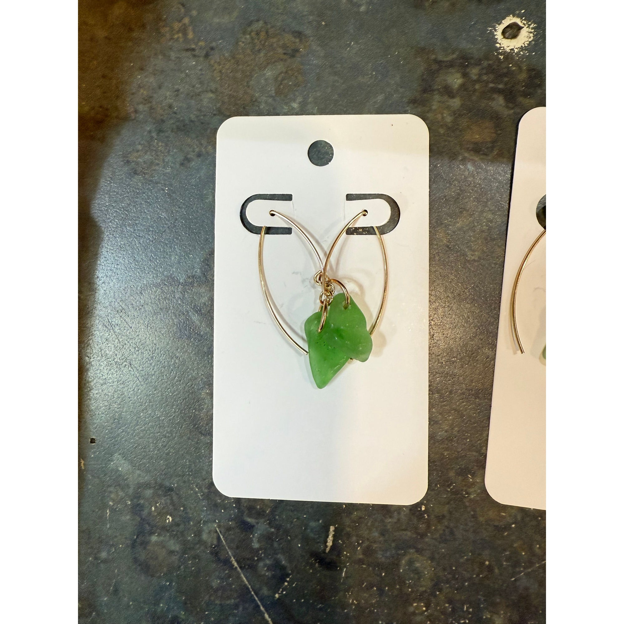 Sea Glass earring Local Artisan - Zinnias Gift Boutique