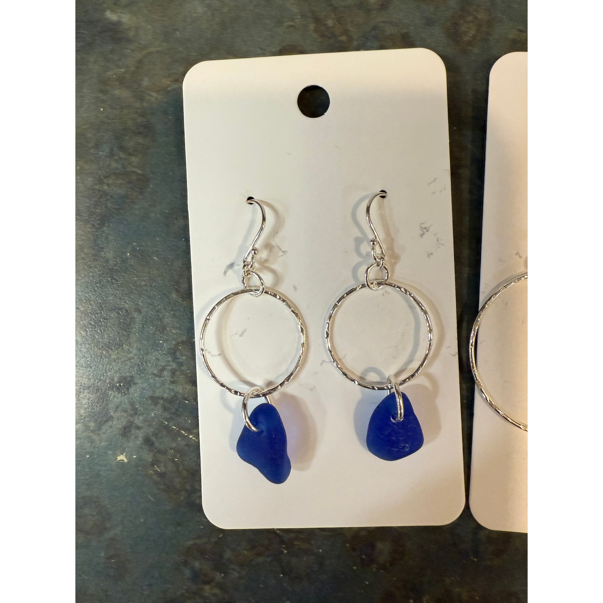 Sea Glass earring Local Artisan - Zinnias Gift Boutique