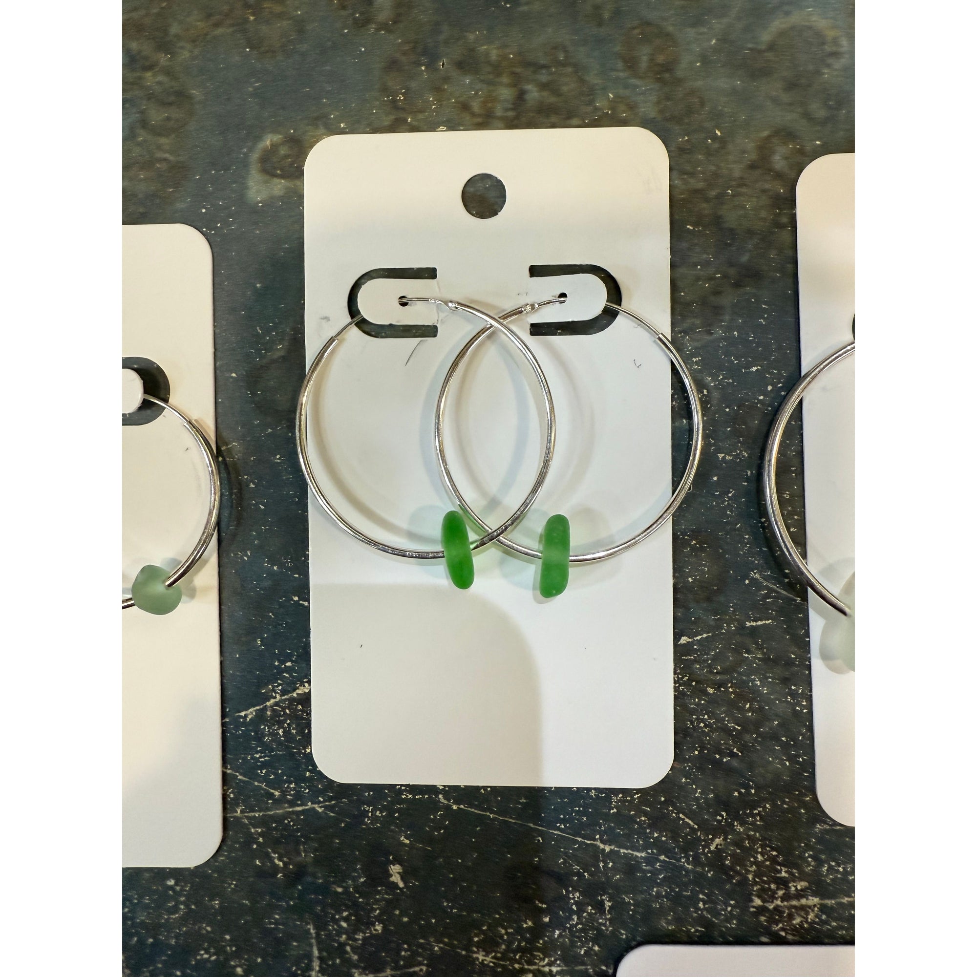 Sea Glass earring Local Artisan - Zinnias Gift Boutique