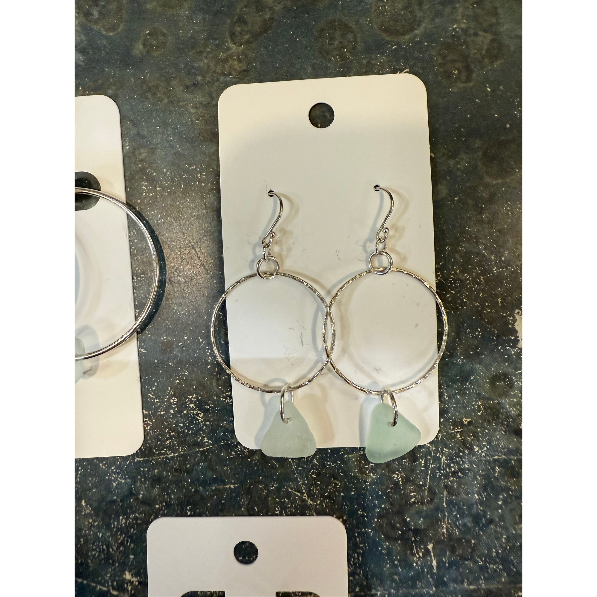 Sea Glass earring Local Artisan - Zinnias Gift Boutique