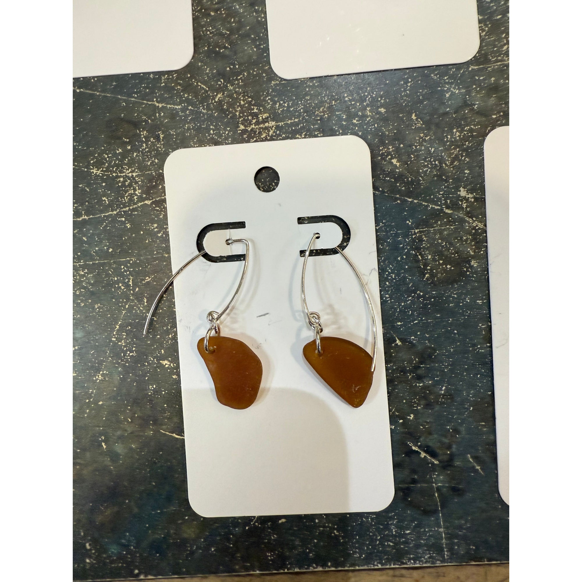 Sea Glass earring Local Artisan - Zinnias Gift Boutique