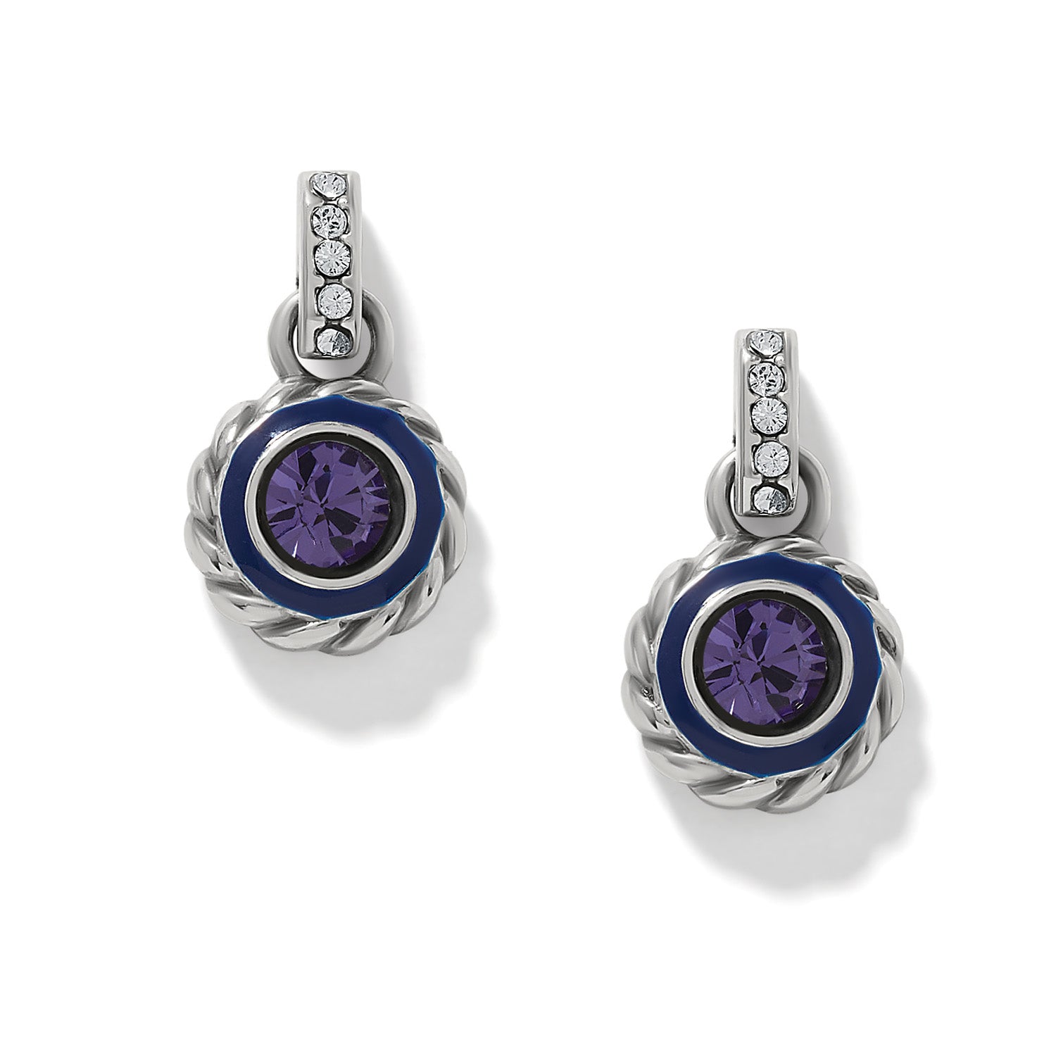 Halo Gemma Petite Round Post Drop Earrings - Zinnias Gift Boutique