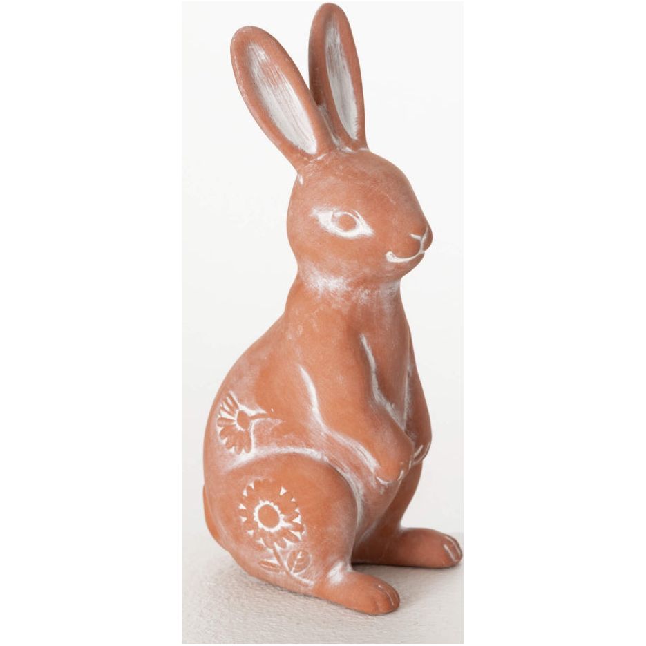 TERRACOTTA RABBIT FIGURINE - Zinnias Gift Boutique