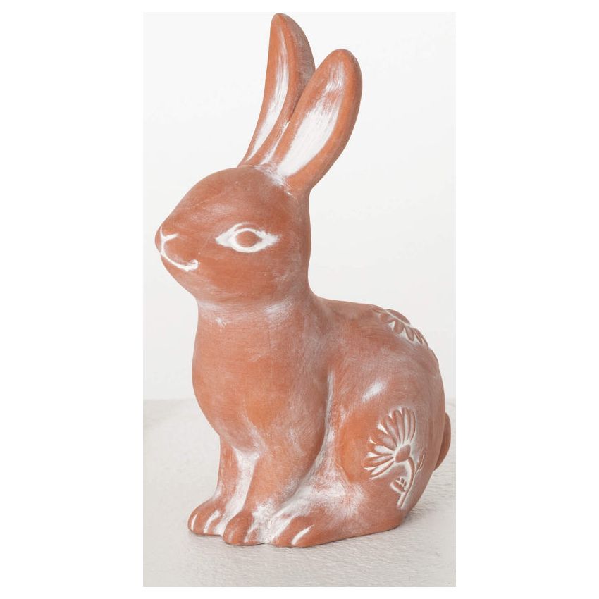 TERRACOTTA RABBIT FIGURINE - Zinnias Gift Boutique