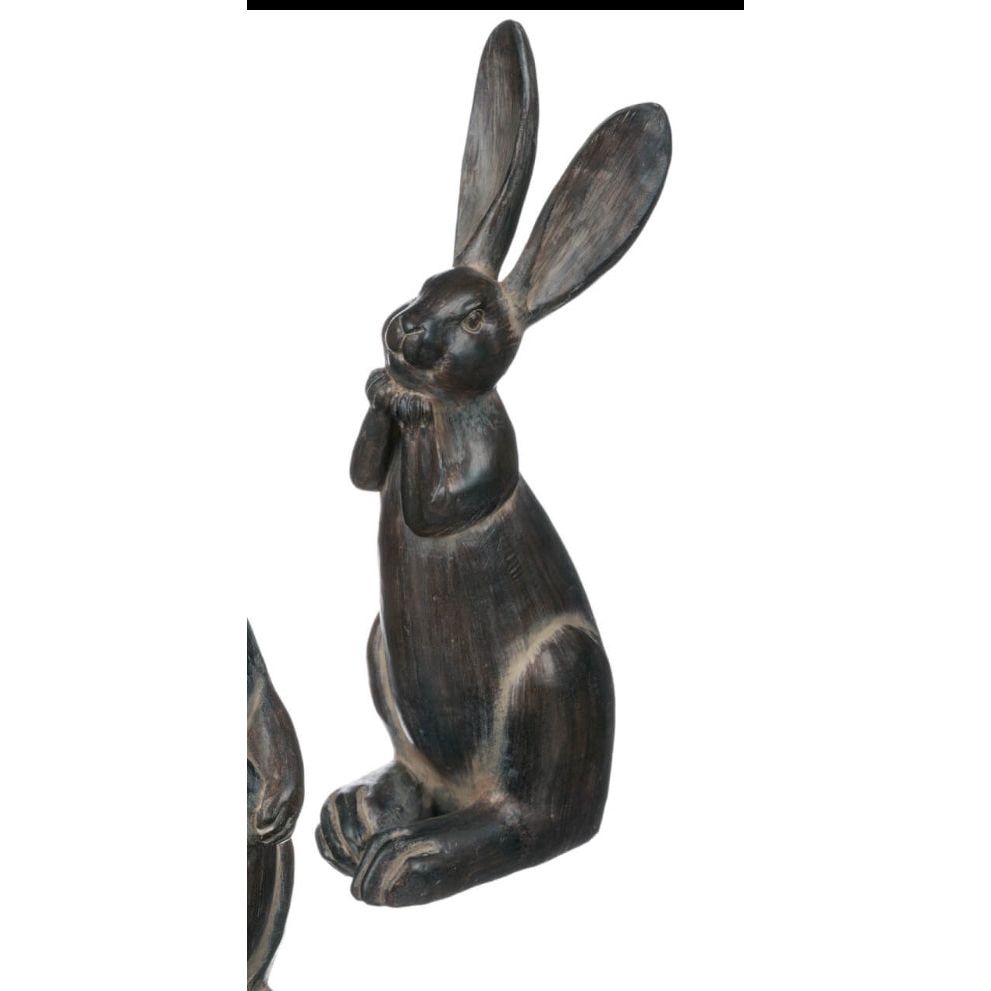 BLACK RABBIT FIGURINE - Zinnias Gift Boutique