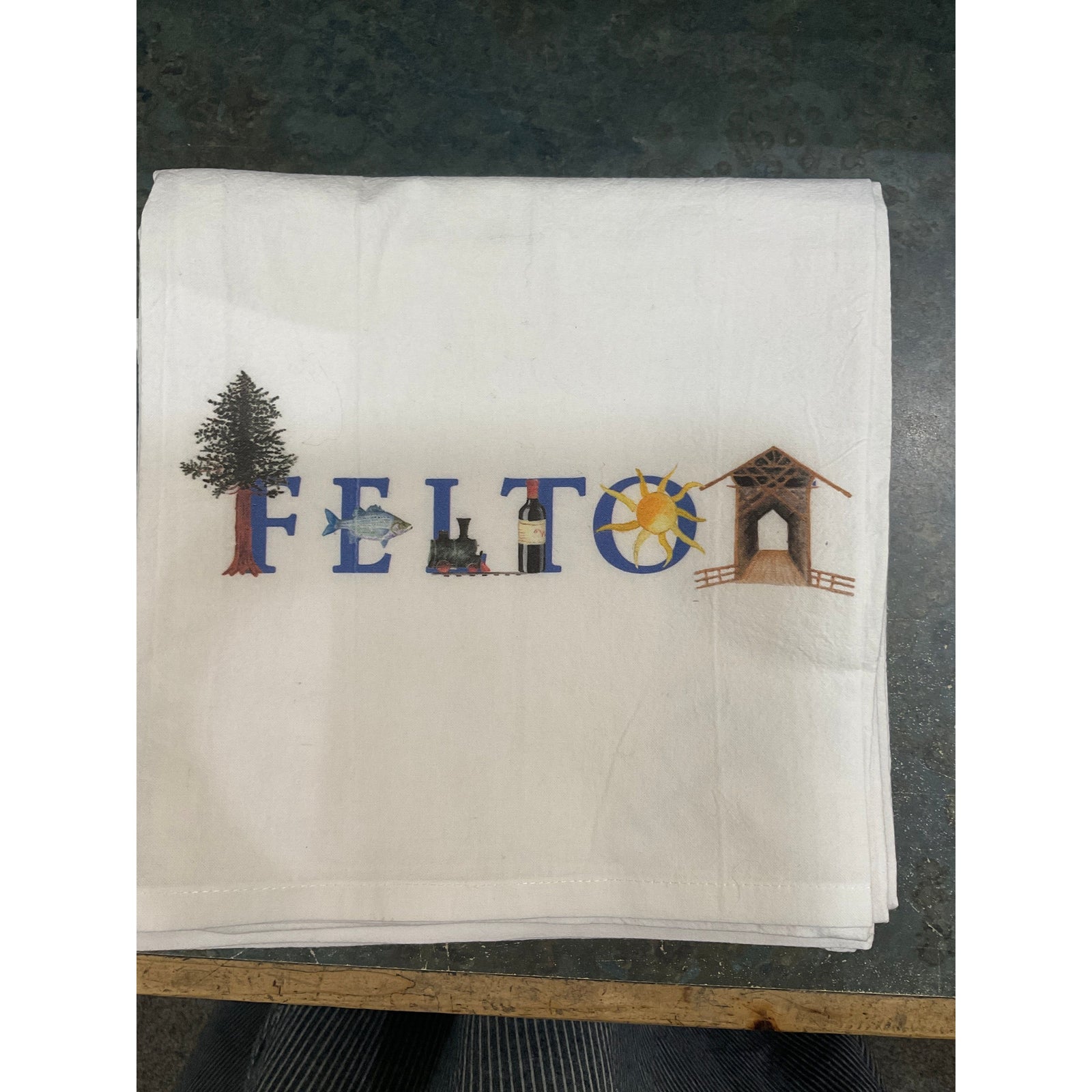 Felton Flour Sack Towel Zinnias Exclusive - Zinnias Gift Boutique