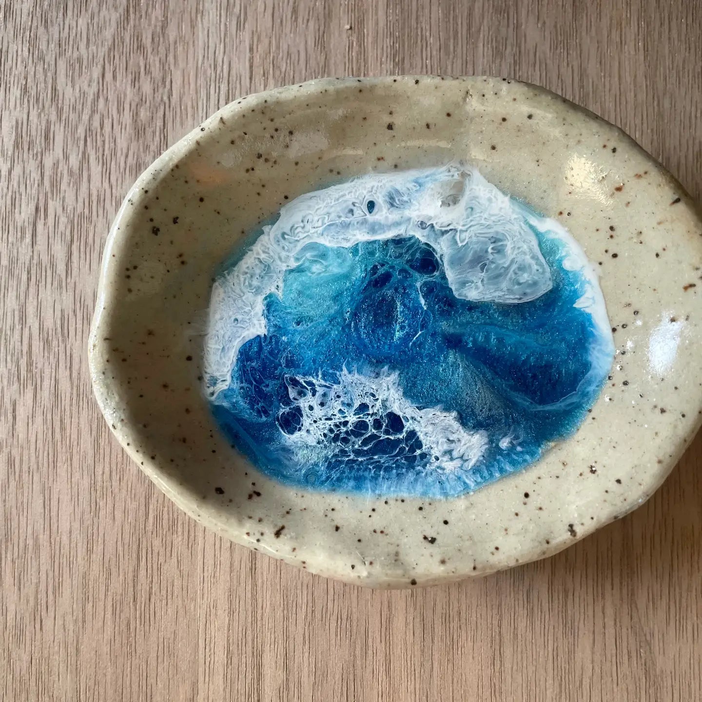 Coastal Ocean Blue Dish - Zinnias Gift Boutique