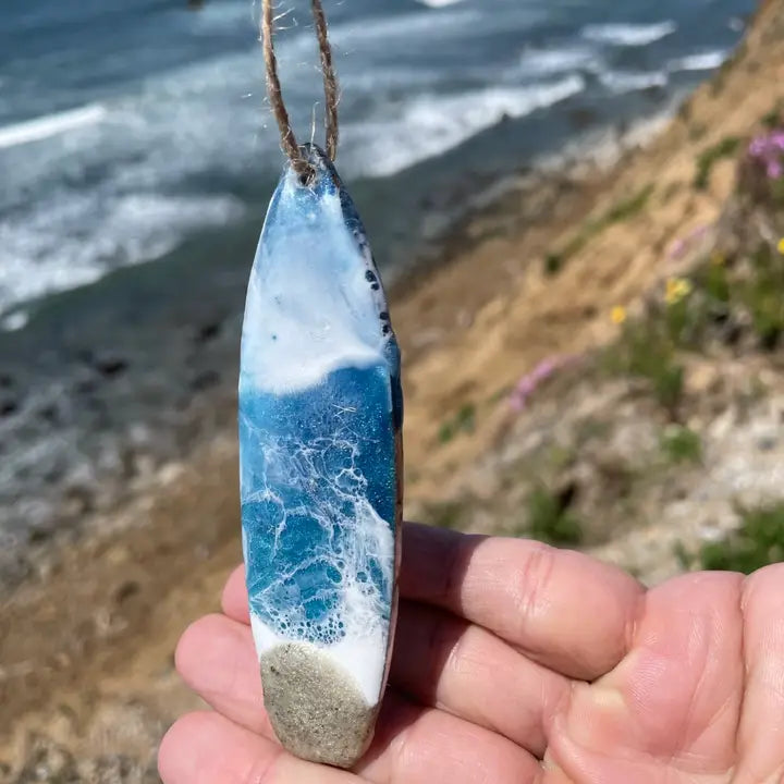Surfboard Ornament - Zinnias Gift Boutique