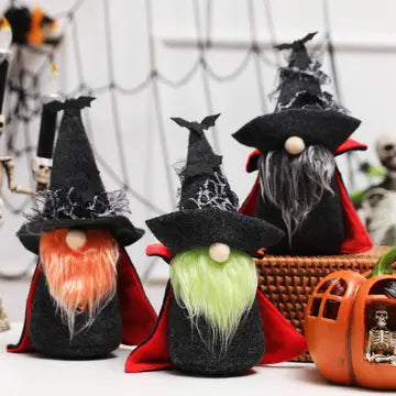 Halloween Dracula gnome with beard - Zinnias Gift Boutique