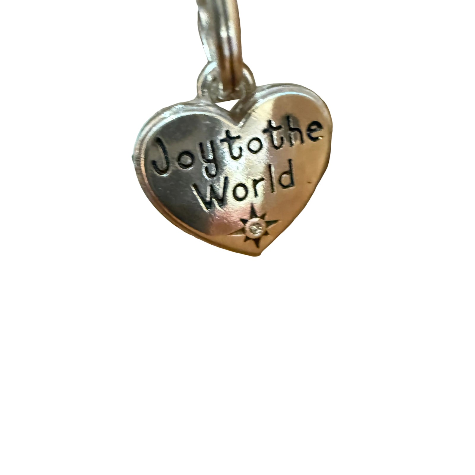 Joy to world heart charm - Zinnias Gift Boutique