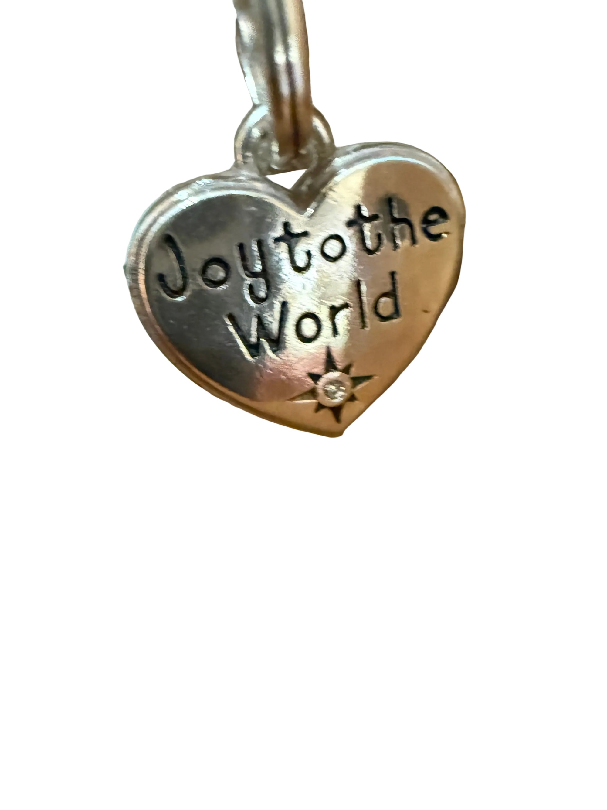 Joy to world heart charm