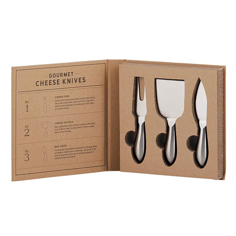 Gourmet Cheese Knives Book Box - Zinnias Gift Boutique