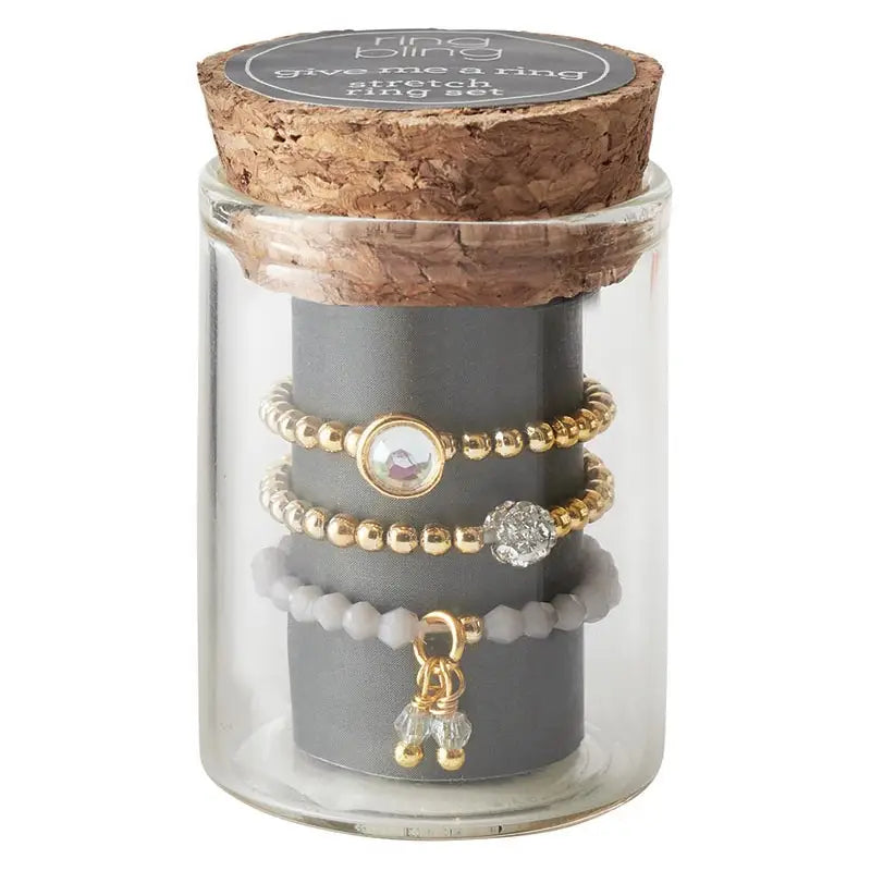 Ring Bling Stretch Ring Set - Zinnias Gift Boutique